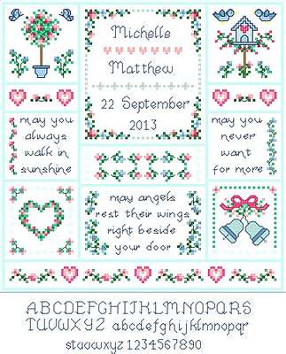 Click for more details of Wedding Angels (cross stitch) by Designs by Cathy