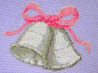 Click for more details of Wedding Bells Card (cross stitch) by Anne Peden