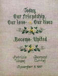 Click/tap for more details of Wedding Day (cross stitch) by Sue Hillis Designs