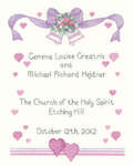 Click for more details of Wedding Sampler (cross stitch) by Sue Hill