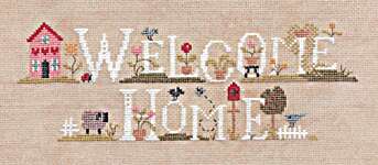 Click/tap for more details of Welcome Home (cross stitch) by Jardin Prive