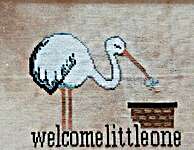 Click for more details of Welcome Little One (cross stitch) by Fairy Wool in The Wood