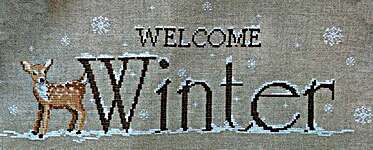 Click/tap for more details of Welcome Winter (cross stitch) by Serenita di Campagna