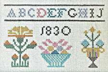 Click/tap for more details of When Flowers Bloom 1830 (cross stitch) by The Proper Stitcher