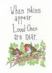 Click for more details of When Robins Appear (cross stitch) by Peter Underhill