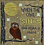 Click/tap for more details of When The Owl Sings (cross stitch) by Yasmin's Made with Love