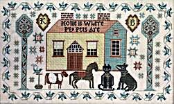 Click for more details of Where My Pets Are (cross stitch) by Kathy Barrick