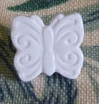 Click for more details of White Butterfly Buttons (beads and treasures) by Milward
