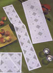 Click for more details of White Christmas Diamond Hardanger Table Mats (hardanger) by Permin of Copenhagen