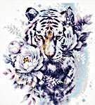 Click/tap for more details of White Tiger (cross stitch) by Magic Needle