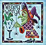 Click/tap for more details of Wicked Wanda (cross stitch) by Glendon Place