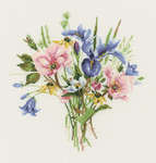 Click/tap for more details of Wild Flower Posy (cross stitch) by Valerie Pfeiffer