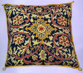 Click for more details of William Morris Cushion (tapestry) by Glorafilia