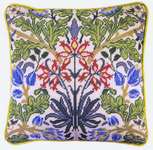 William Morris Style Cushion Front - Hyacinth