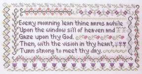 Click/tap for more details of Window Sill of Heaven (cross stitch) by Rosewood Manor