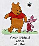 Click for more details of Winnie The Pooh Birth Sampler (cross stitch) by Dimensions