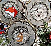 Click/tap for more details of Winter Animals Trio 2024 (cross stitch) by puntiniputini