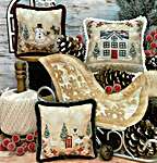 Click/tap for more details of Winter Berry Trio (cross stitch) by Erin Elizabeth Designs