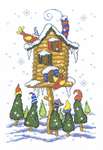 Click for more details of Winter Birdhouse (cross stitch) by Imaginating