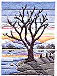 Click for more details of Winter Evening (long-stitch) by Rose Swalwell