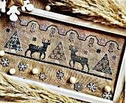 Click/tap for more details of Winter Garden - Light (cross stitch) by Yasmin's Made with Love
