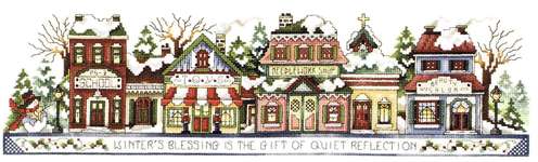 Click for more details of Winter in the Village (cross stitch) by Stoney Creek