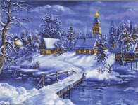 Click for more details of Winter Landscape (cross stitch) by Luca - S