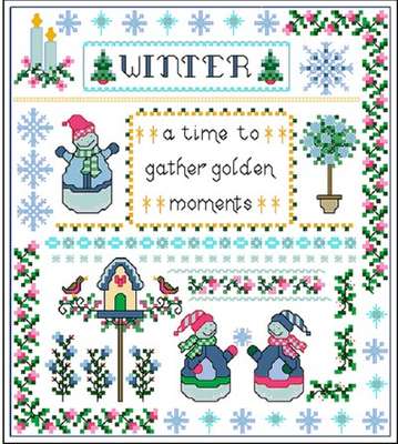 Click/tap for more details of Winter Peace (cross stitch) by Designs by Cathy