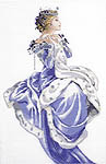 Click/tap for more details of Winter Queen (cross stitch) by Mirabilia Designs