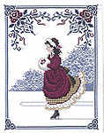 Click/tap for more details of Winter Rose (cross stitch) by Lavender & Lace