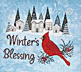 Click/tap for more details of Winter's Blessing (cross stitch) by Wildflower Stitching