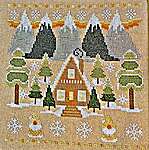 Click/tap for more details of Winter's Dawn (cross stitch) by Pickle Barrel Designs