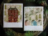 Click for more details of Winter Saltboxes (cross stitch) by Plum Street Samplers