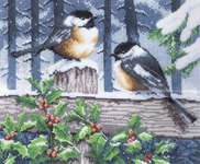Click for more details of Winter Tits (cross stitch) by Vervaco