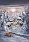 Click for more details of Winter Village (tapestry) by Grafitec