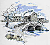 Click for more details of Winterbourne Farm (cross stitch) by Rose Swalwell