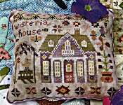 Click/tap for more details of Wisteria House (cross stitch) by Pansy Patch Quilts and Stitchery