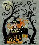 Click/tap for more details of Witch's Brew (cross stitch) by Stoney Creek