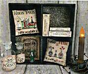 Click/tap for more details of Witch Spells (cross stitch) by Mani di Donna