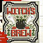 Click/tap for more details of Witches Brew (cross stitch) by Shannon Christine