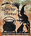 Click/tap for more details of Witchy Brew (cross stitch) by Rosie and Me