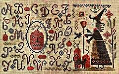 Click/tap for more details of Witchy Stitchery (cross stitch) by Homespun Elegance
