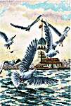 Click for more details of With a Flavour of Salt, Wind and Sun: Seagulls (cross stitch) by RTO