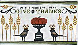 Click for more details of With a Grateful Heart (cross stitch) by Artful Offerings