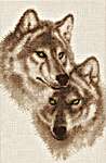 Click for more details of Wolves in Love (cross stitch) by Golden Fleece