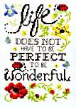 Click/tap for more details of Wonderful Life (cross stitch) by Stoney Creek