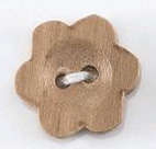 Click for more details of Wooden Flower Buttons (beads and treasures) by Milward