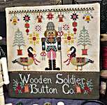 Click/tap for more details of Wooden Soldier Button Co. (cross stitch) by Quaint Rose Needlearts