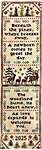 Click/tap for more details of Woodland Welcome Bell Pull (cross stitch) by Stitchy Prose