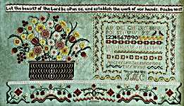 Click/tap for more details of Work Of Our Hands (cross stitch) by Rosewood Manor